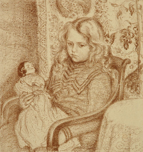 Girl with doll